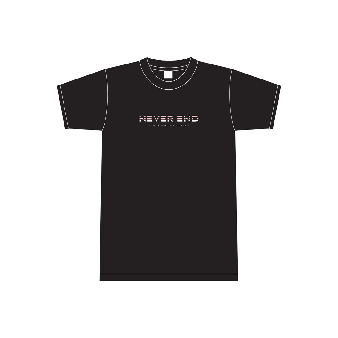 【NEVER END】Tシャツ(ブラック)