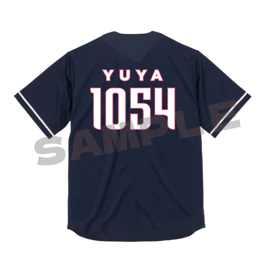 【スぺプラ手越】ベースボールシャツ (ネイビー)
