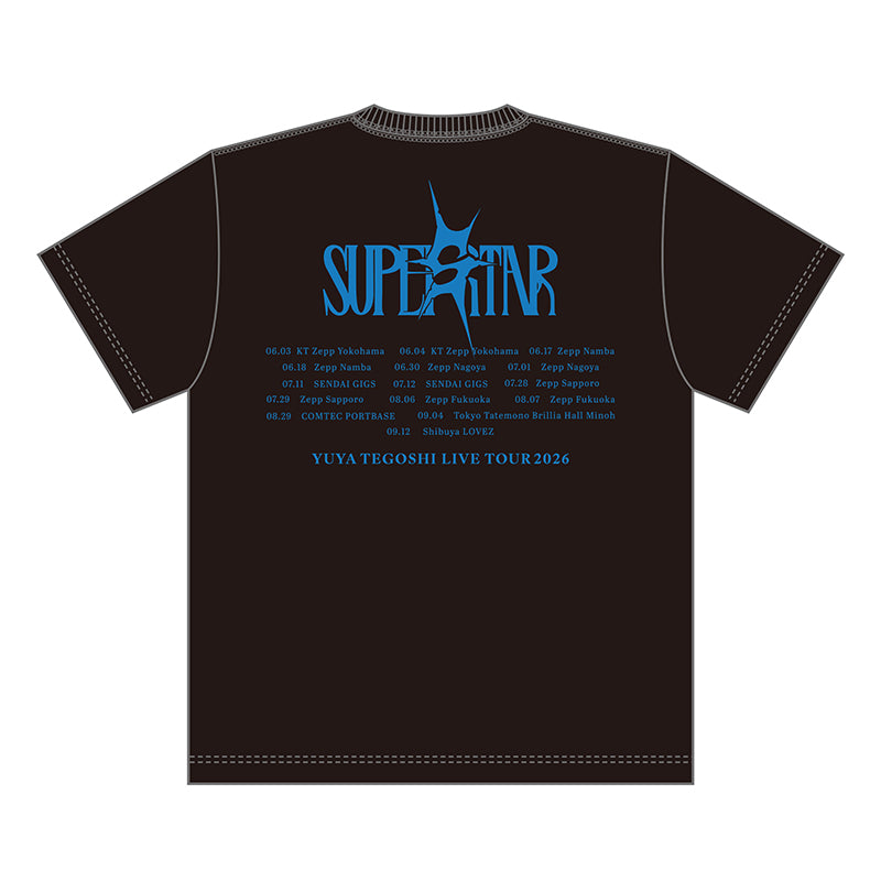 【SUPER STAR】Tシャツ(ブラック)