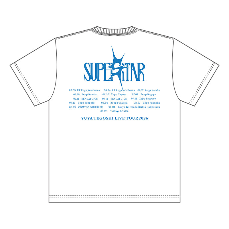 【SUPER STAR】Tシャツ(ホワイト)