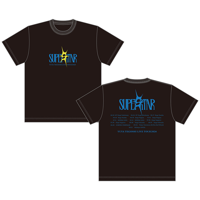 【SUPER STAR】Tシャツ（ブラック）