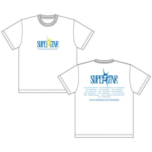 【SUPER STAR】Tシャツ（ホワイト）