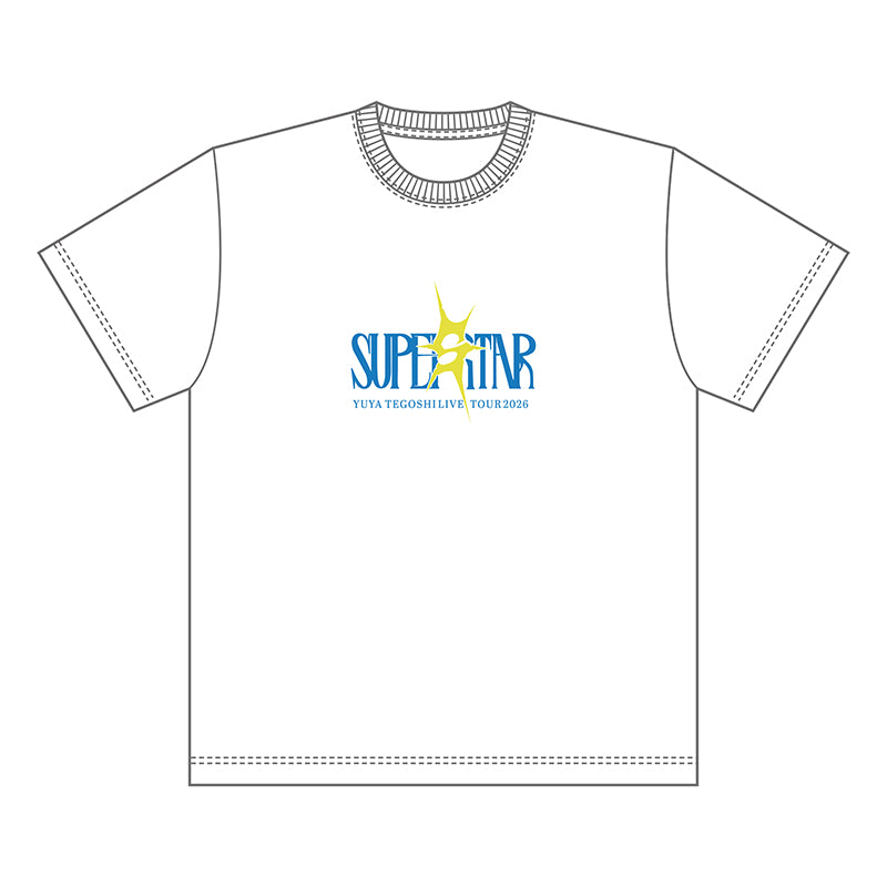 【SUPER STAR】Tシャツ（ホワイト）